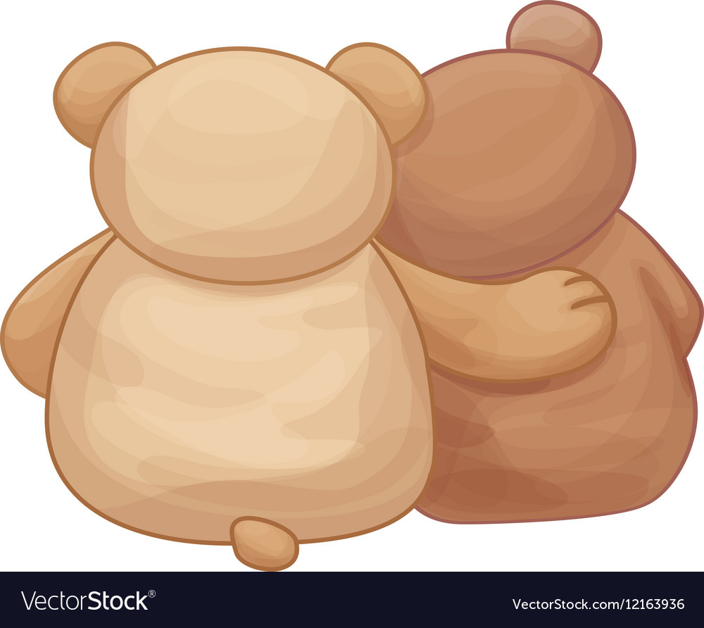 Bears back Royalty Free Vector Image - VectorStock