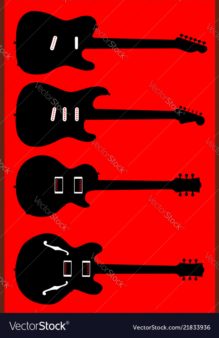 Silhouette guitar collection