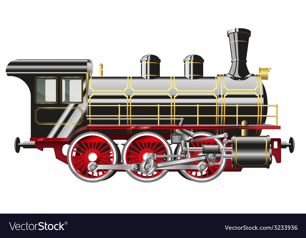 Steam locomotive Royalty Free Vector Image - VectorStock