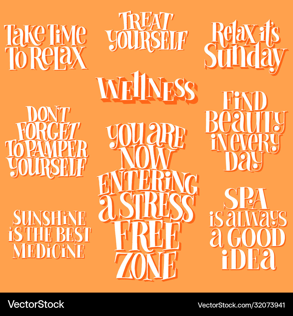 Spa set Royalty Free Vector Image - VectorStock