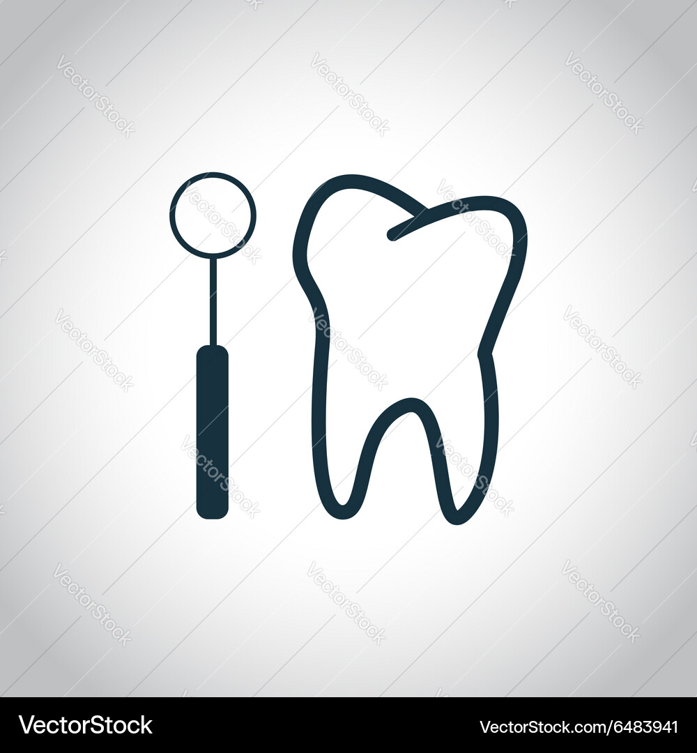 Tooth checkup icon Royalty Free Vector Image - VectorStock