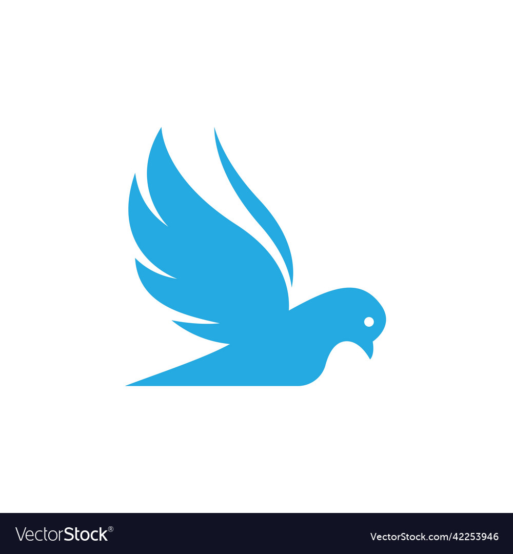 Dove logo images Royalty Free Vector Image - VectorStock