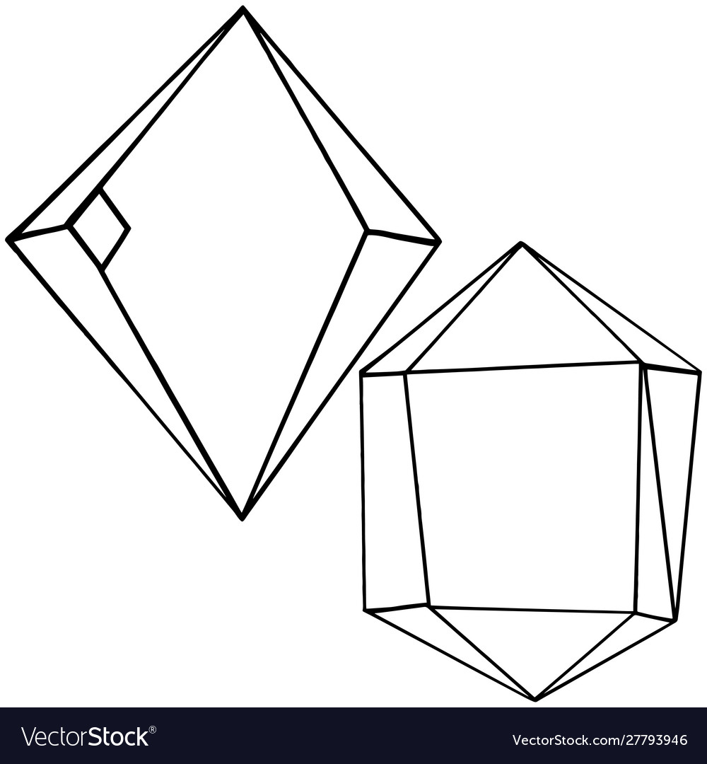 Geometric form isolated Royalty Free Vector Image