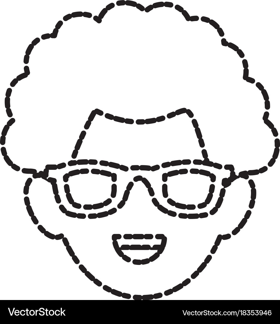 Man with glasses Royalty Free Vector Image - VectorStock