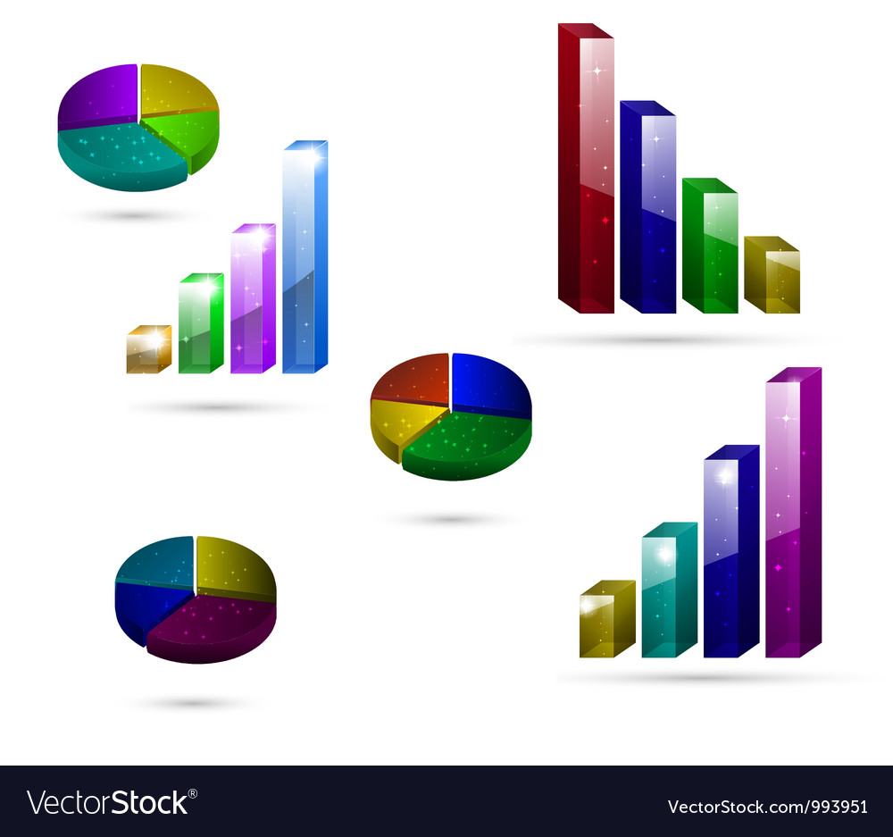 3d graph icons