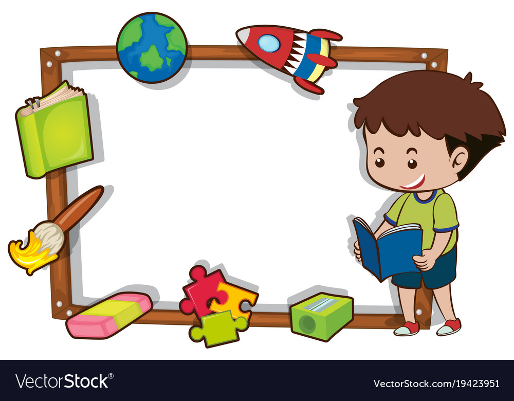 Reading Borders Clip Art