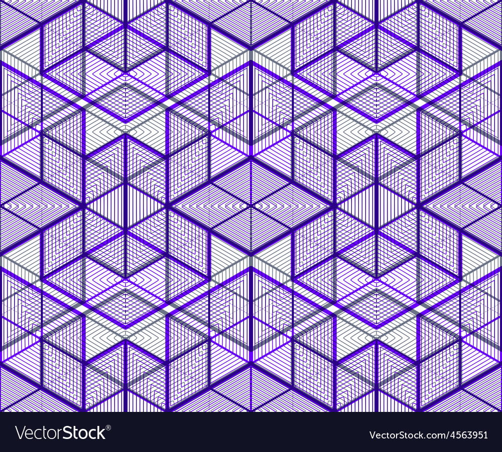 Continuous colorful pattern decorative abstract Vector Image