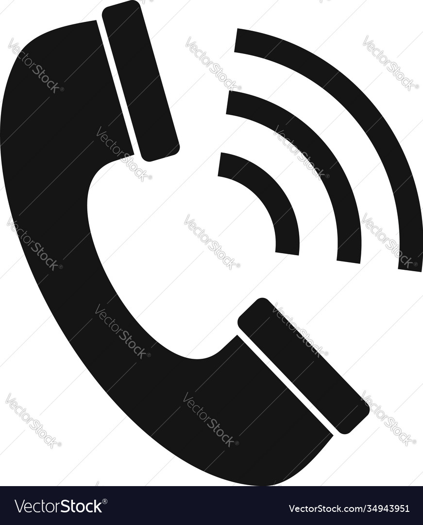 Headhunter call icon simple style Royalty Free Vector Image