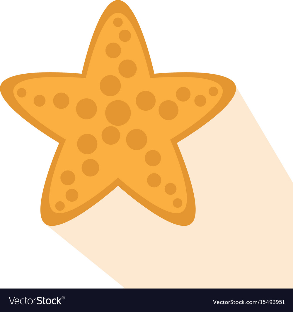 Isolated starfish icon