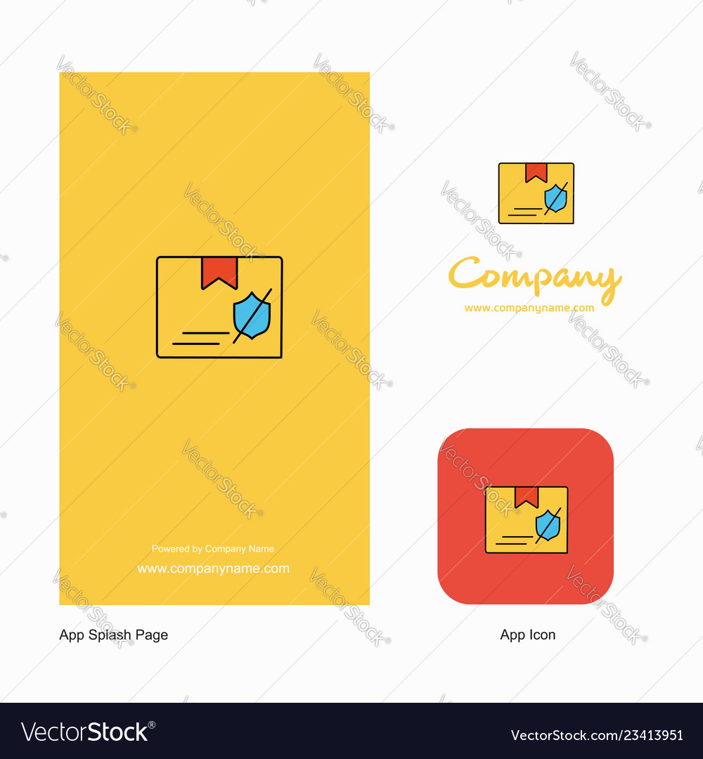 Police id company logo app icon and splash page