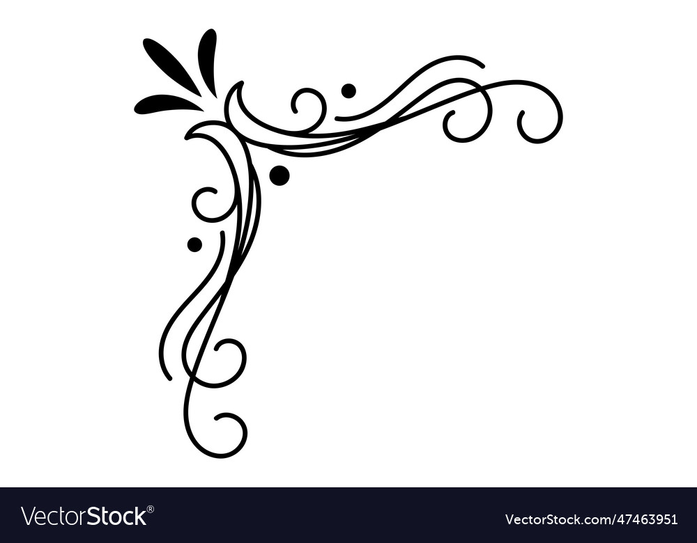 Wedding ornament corner ornamental design