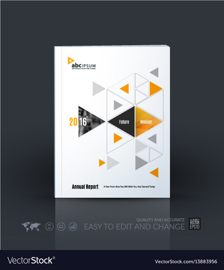 Business template brochure layout cover