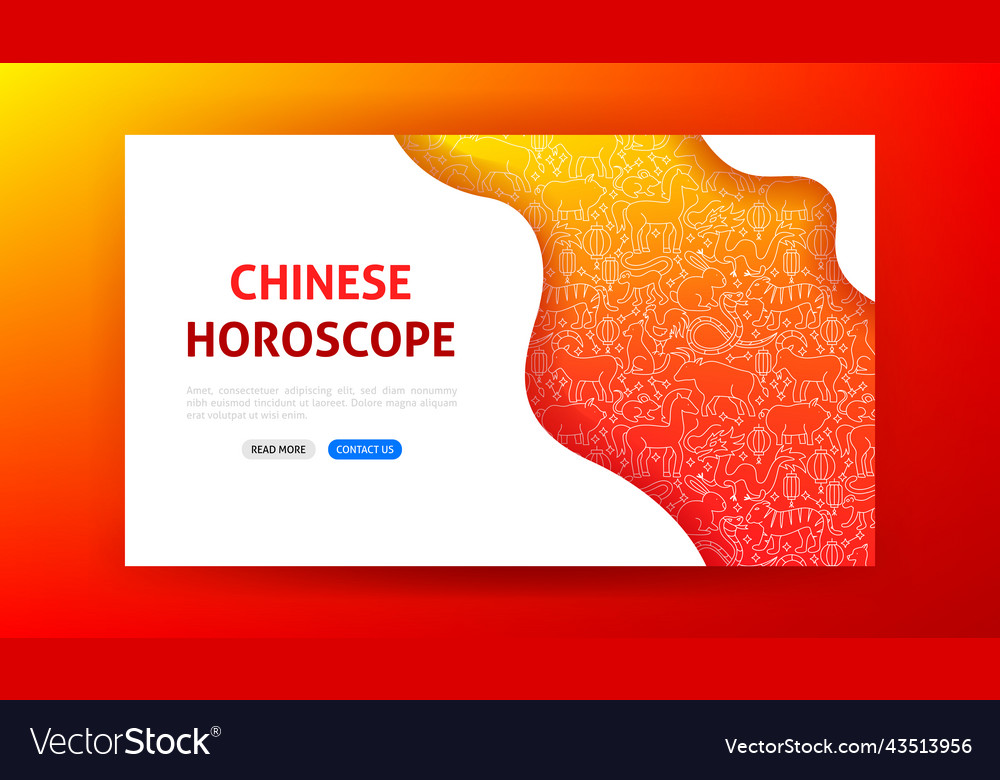 Chinese horoscope landing page