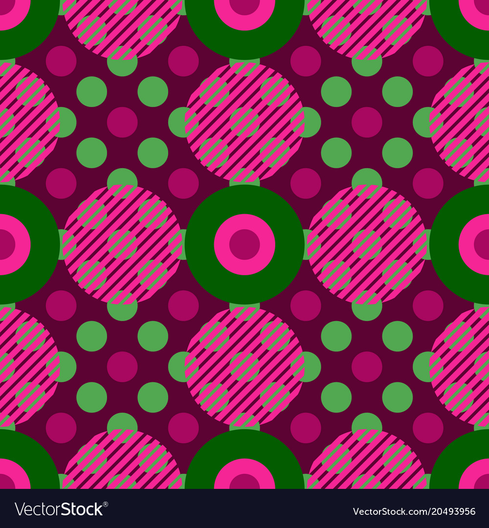 Geometric circles seamless pattern