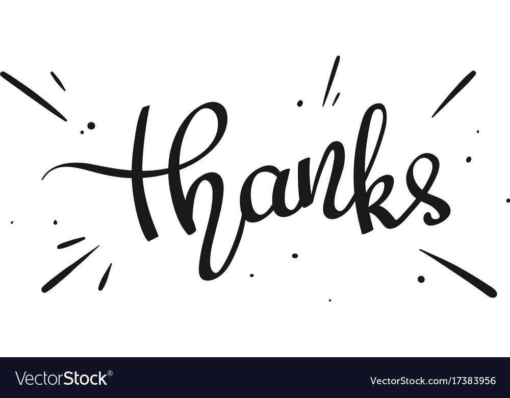 Word expression for thanks but no thanks illustration Stock Vector