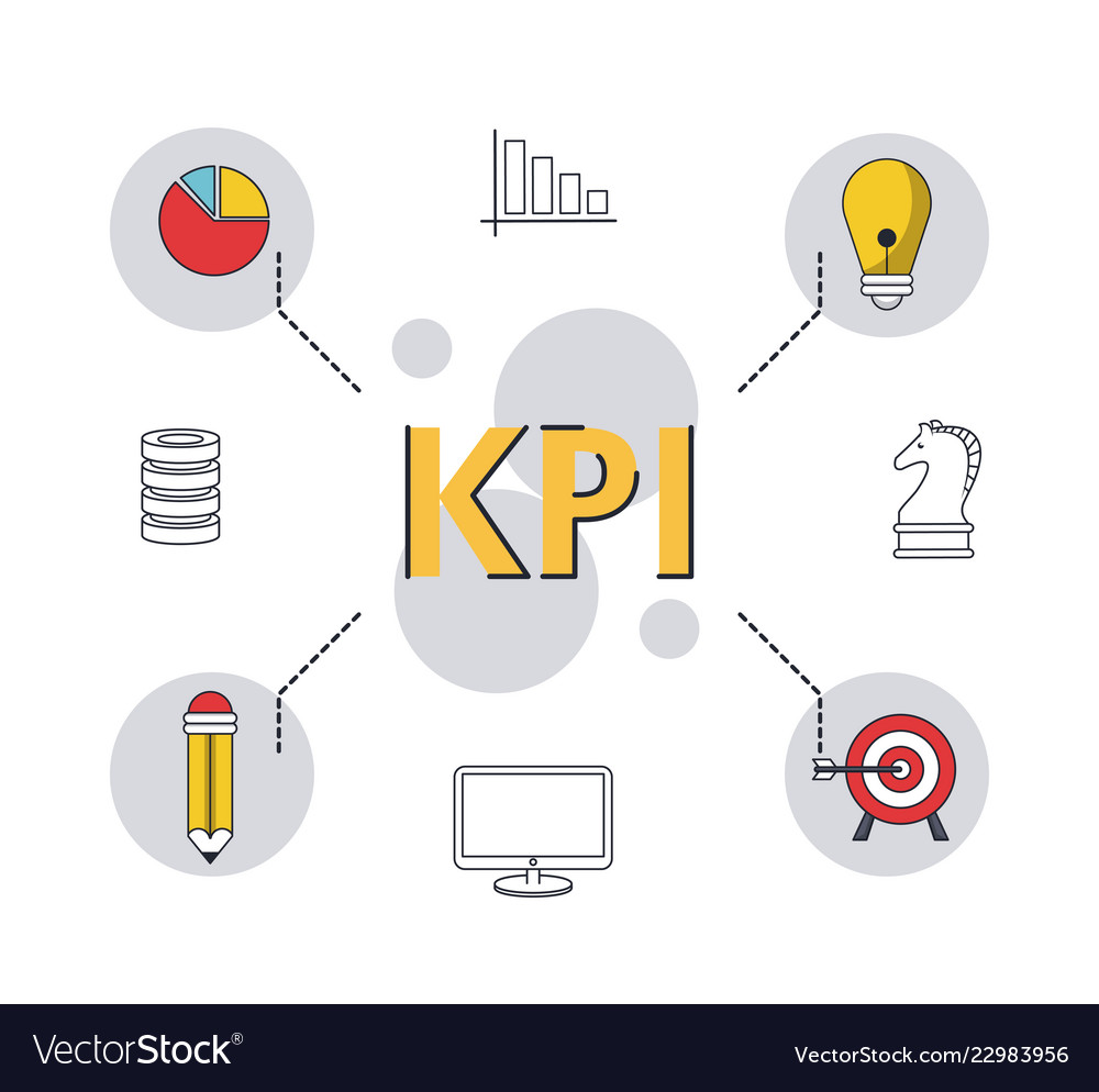 Key performance indicator Royalty Free Vector Image