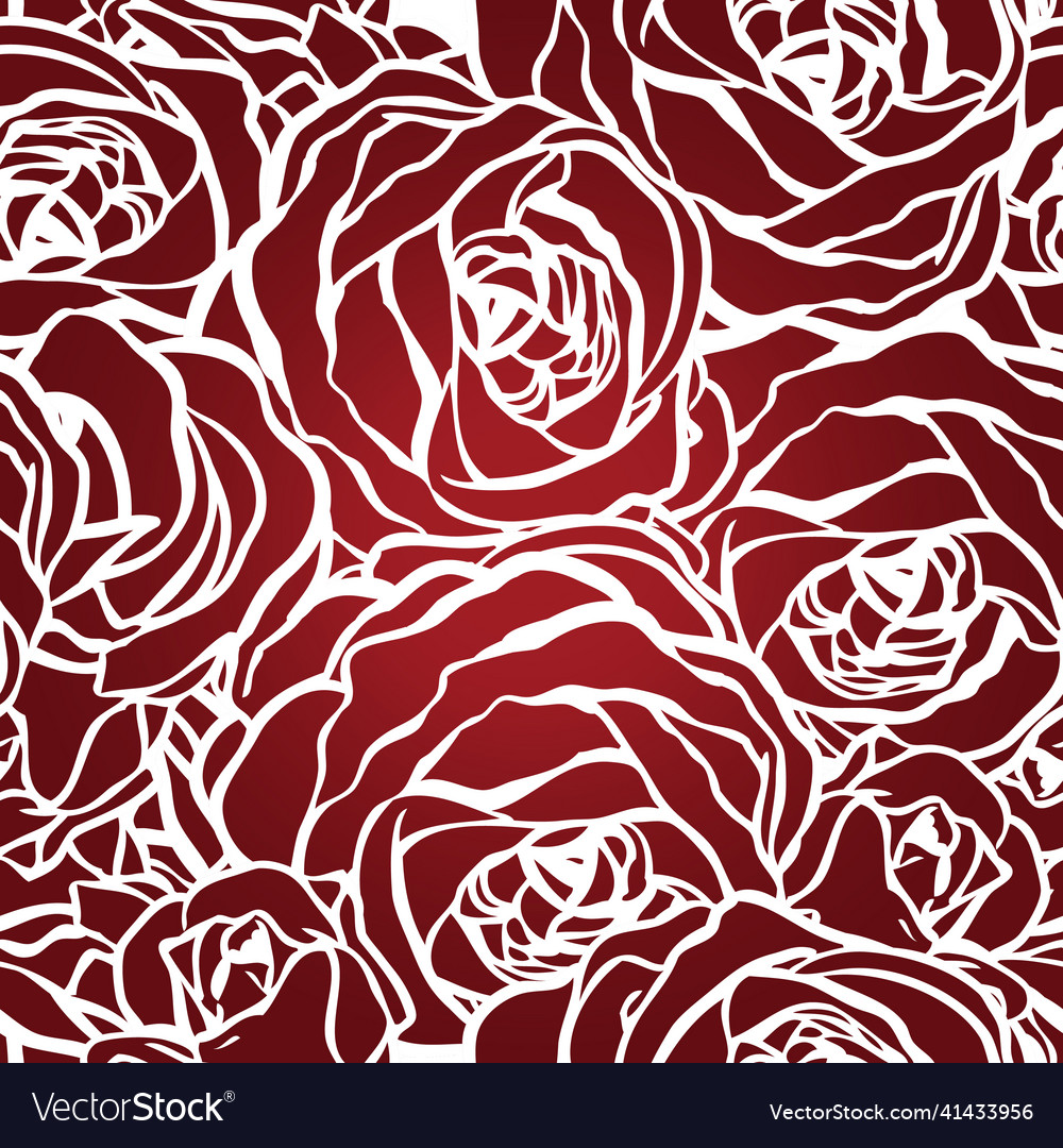 Roses Seamless Pattern Royalty Free Vector Image 2304