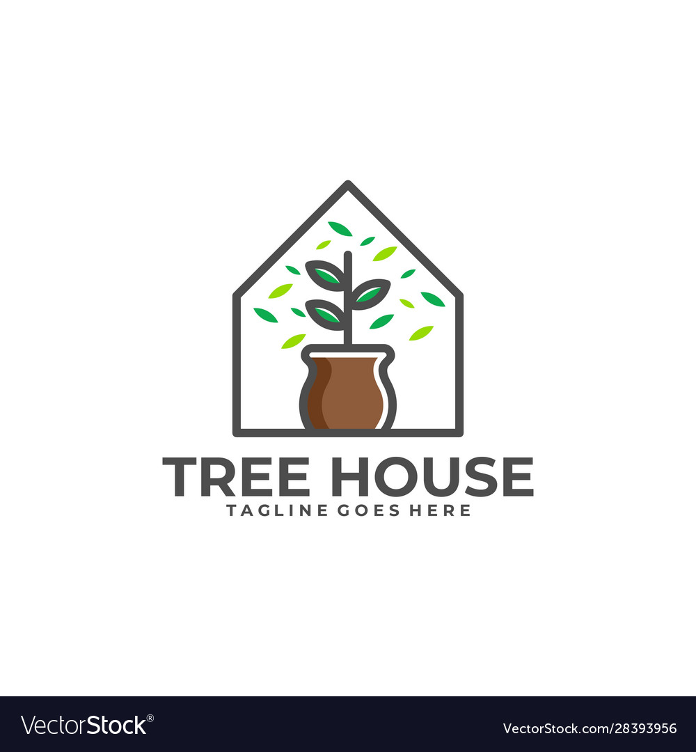 Tree house template Royalty Free Vector Image - VectorStock