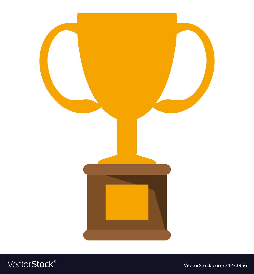 Trophy cup championship symbol Royalty Free Vector Image