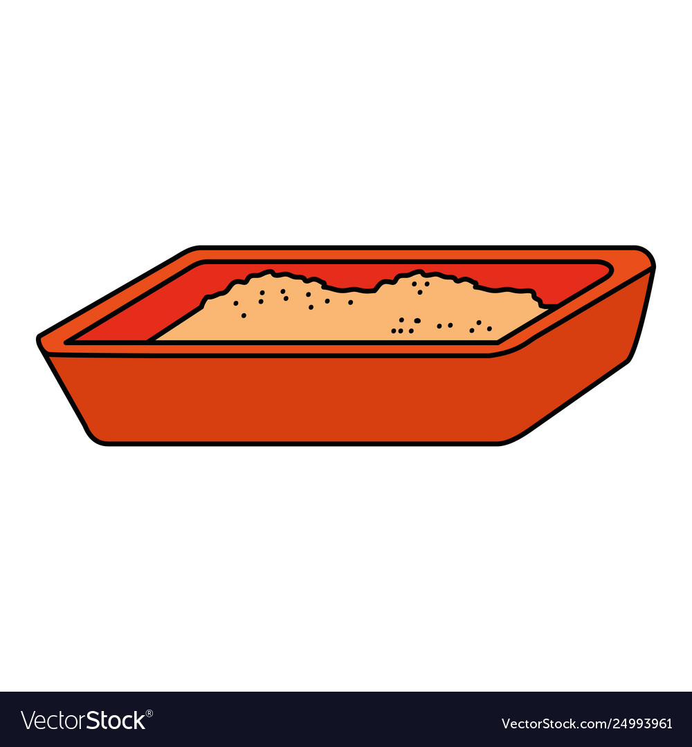 Cat sand box icon Royalty Free Vector Image - VectorStock