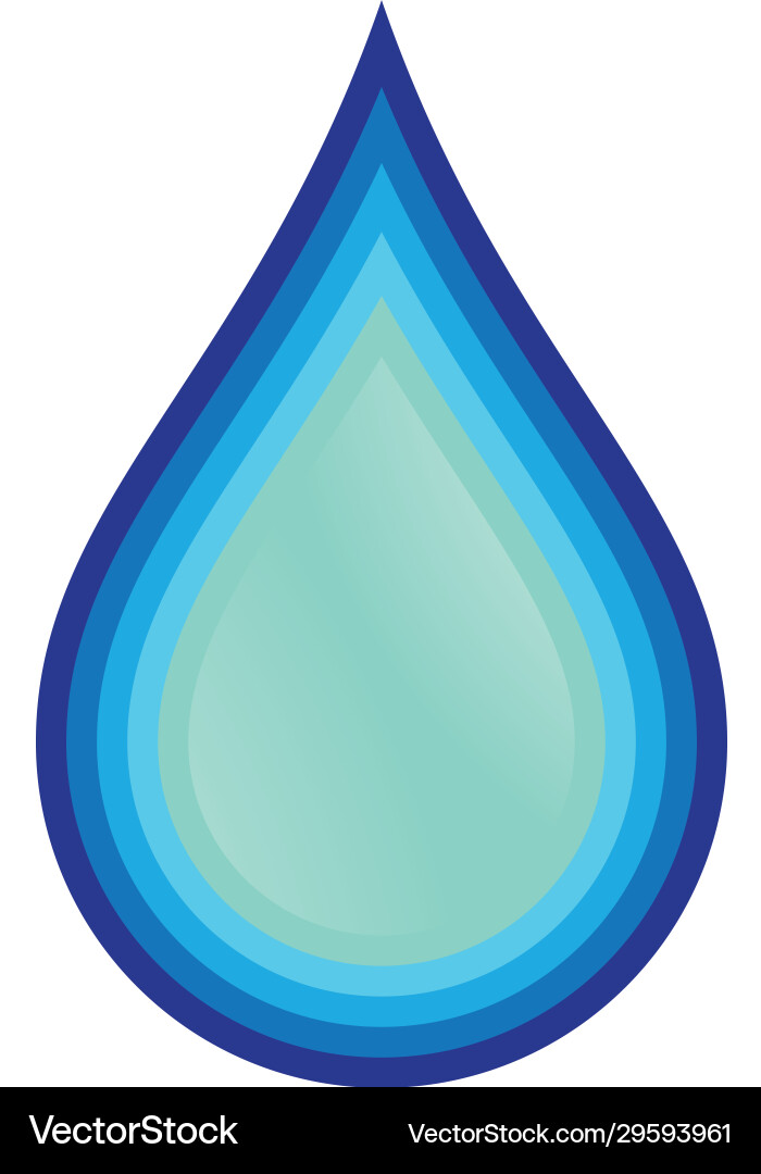 Green drop icon Royalty Free Vector Image - VectorStock