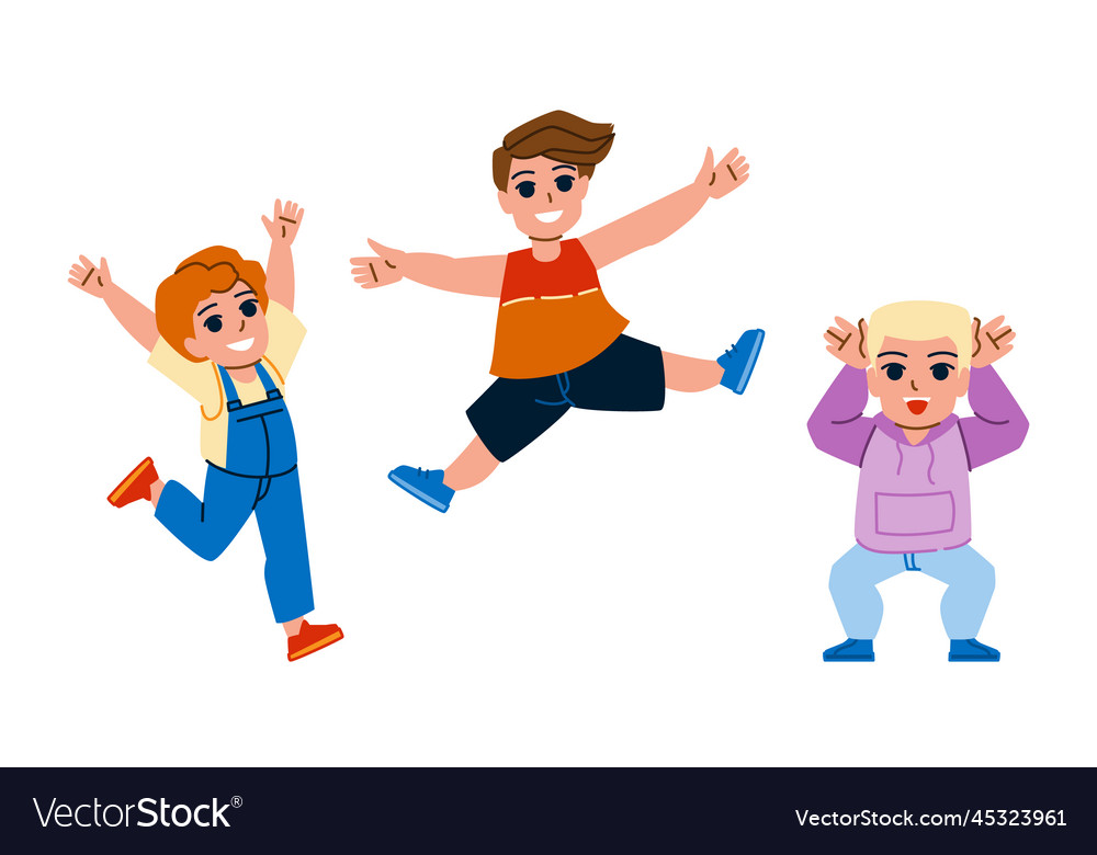 Happy kid boy Royalty Free Vector Image - VectorStock