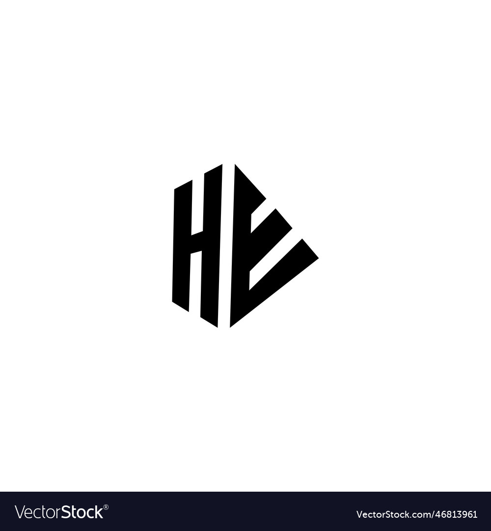 Letter hw logo design template