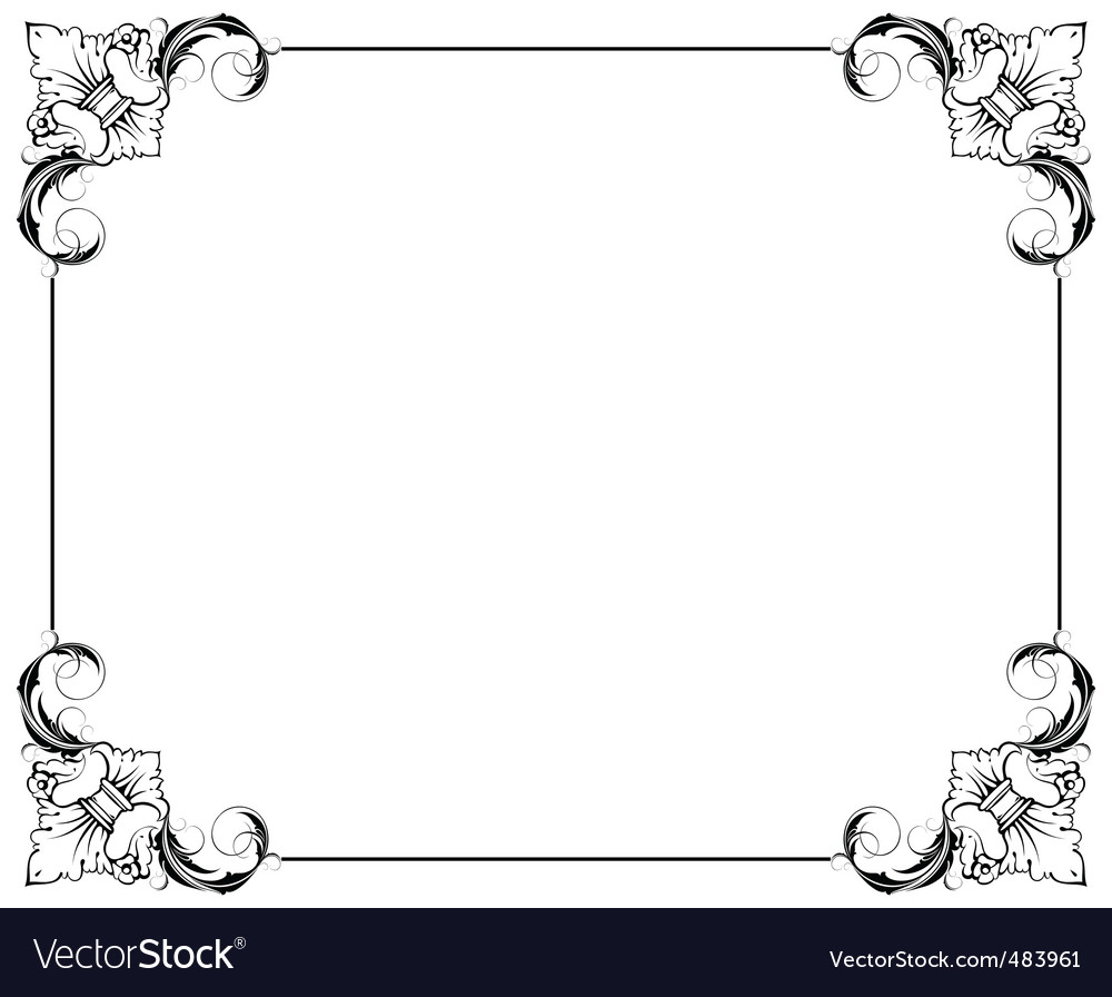 Simple decorative frame Royalty Free Vector Image