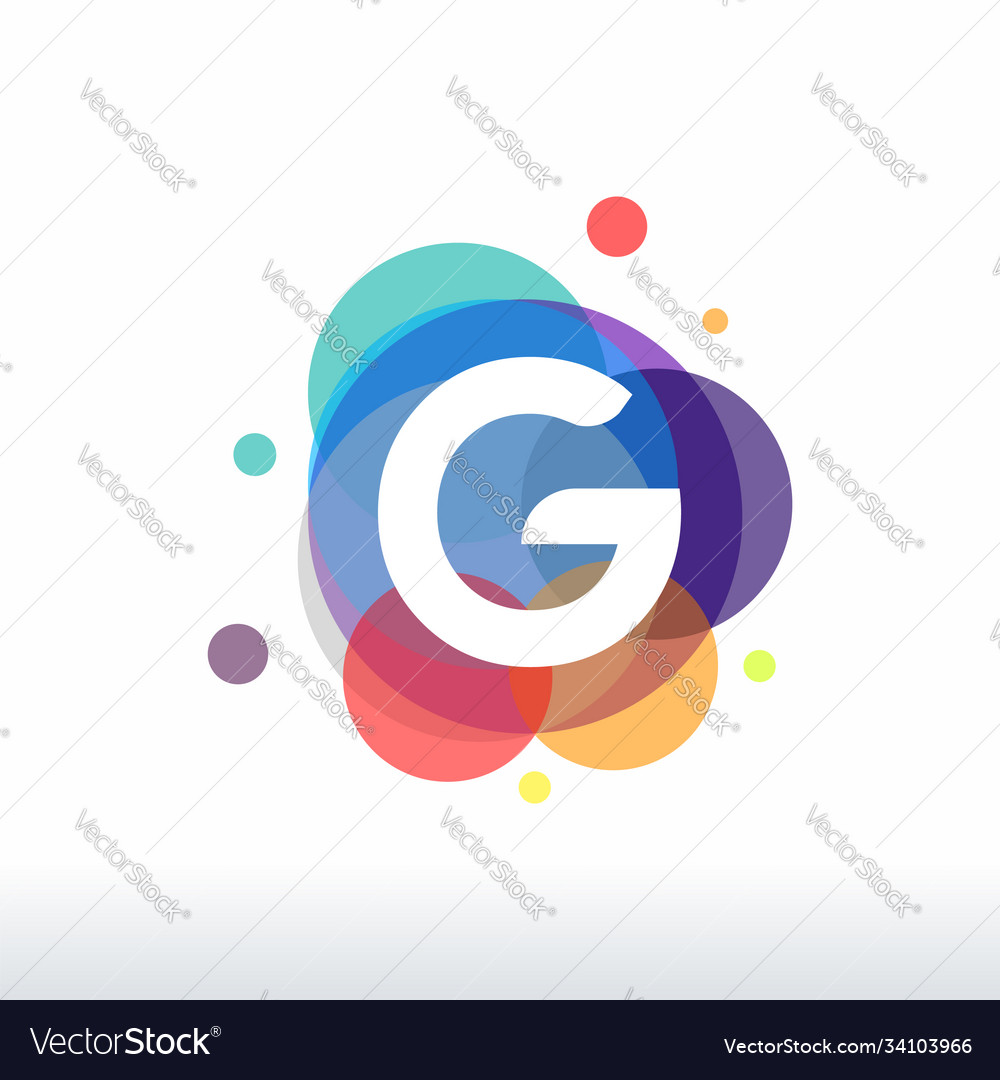 Abstract f initial logo designs concept colorful