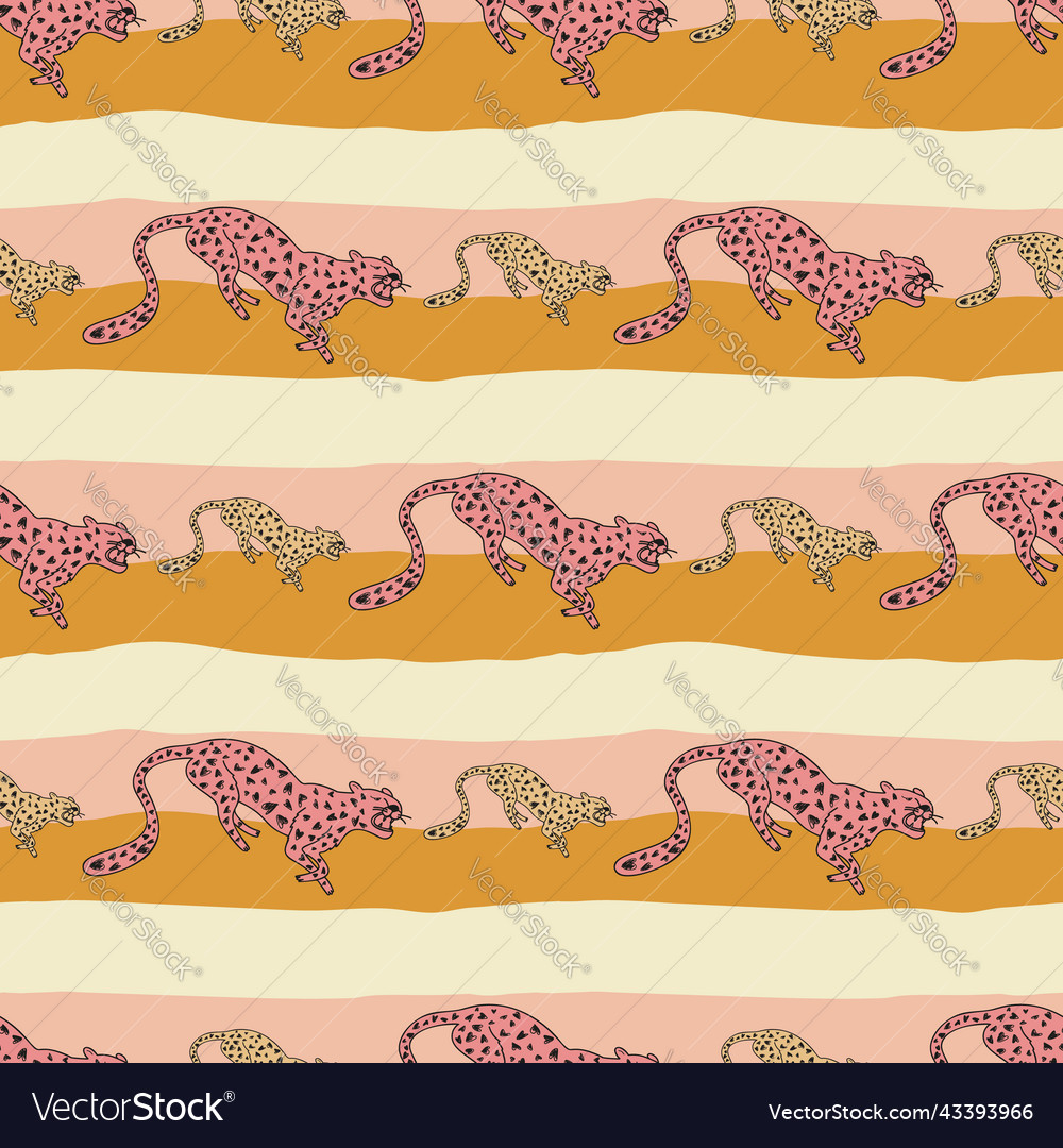 Decorative seamless pattern with doodle cute vector image Decorative seamless pattern with doodle cute