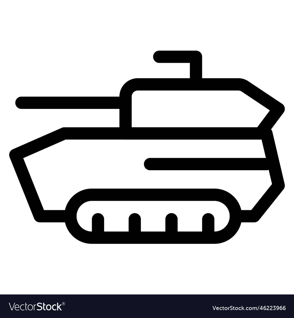 High velocity tracked combat tank Royalty Free Vector Image