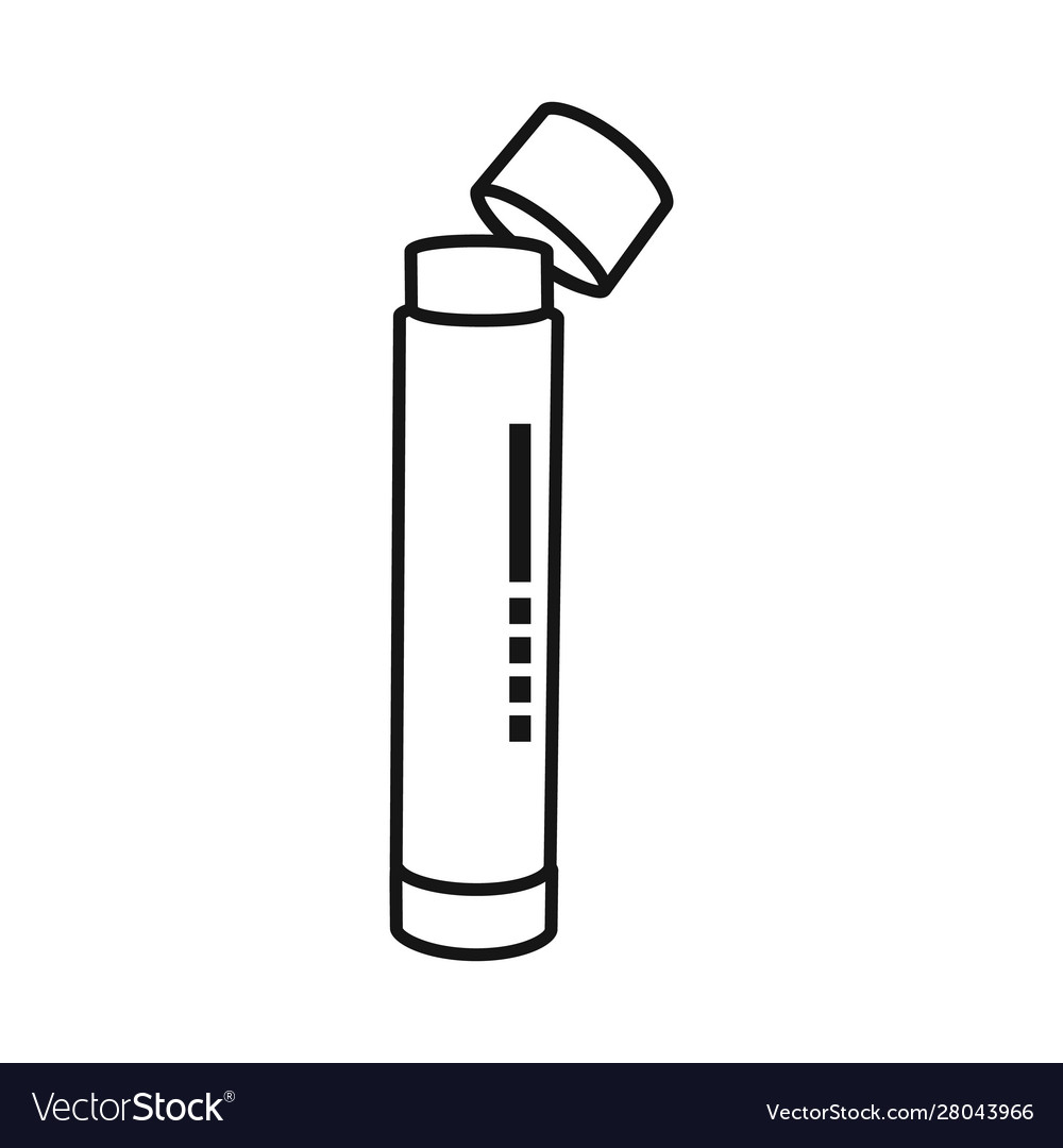 Isolated object bottle and stick symbol