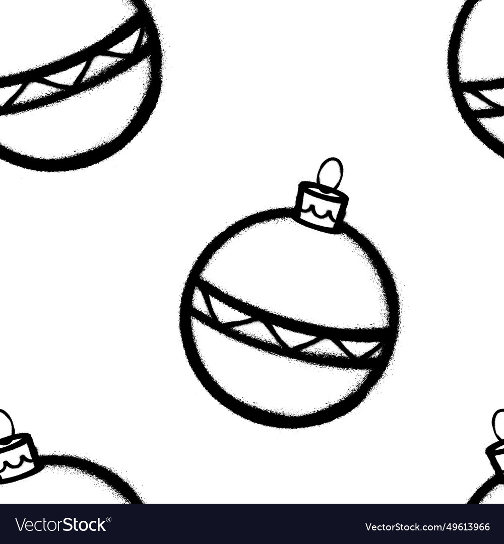 Seamless pattern of sprayed christmas tree Vector Image