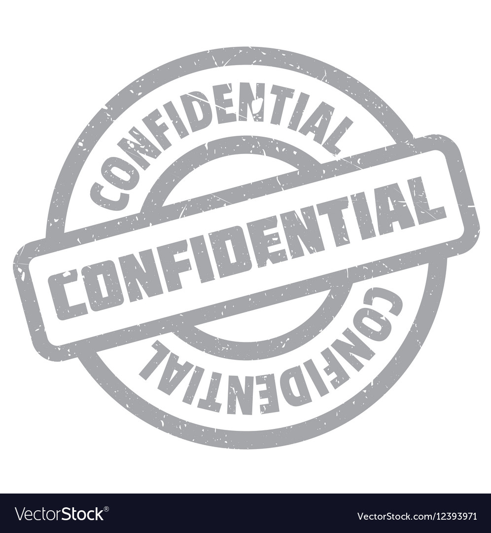 Confidential rubber stamp