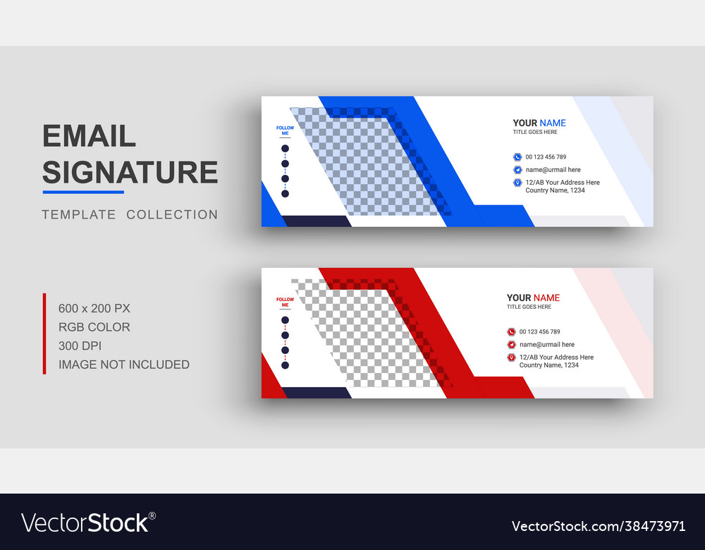 Email signature template design