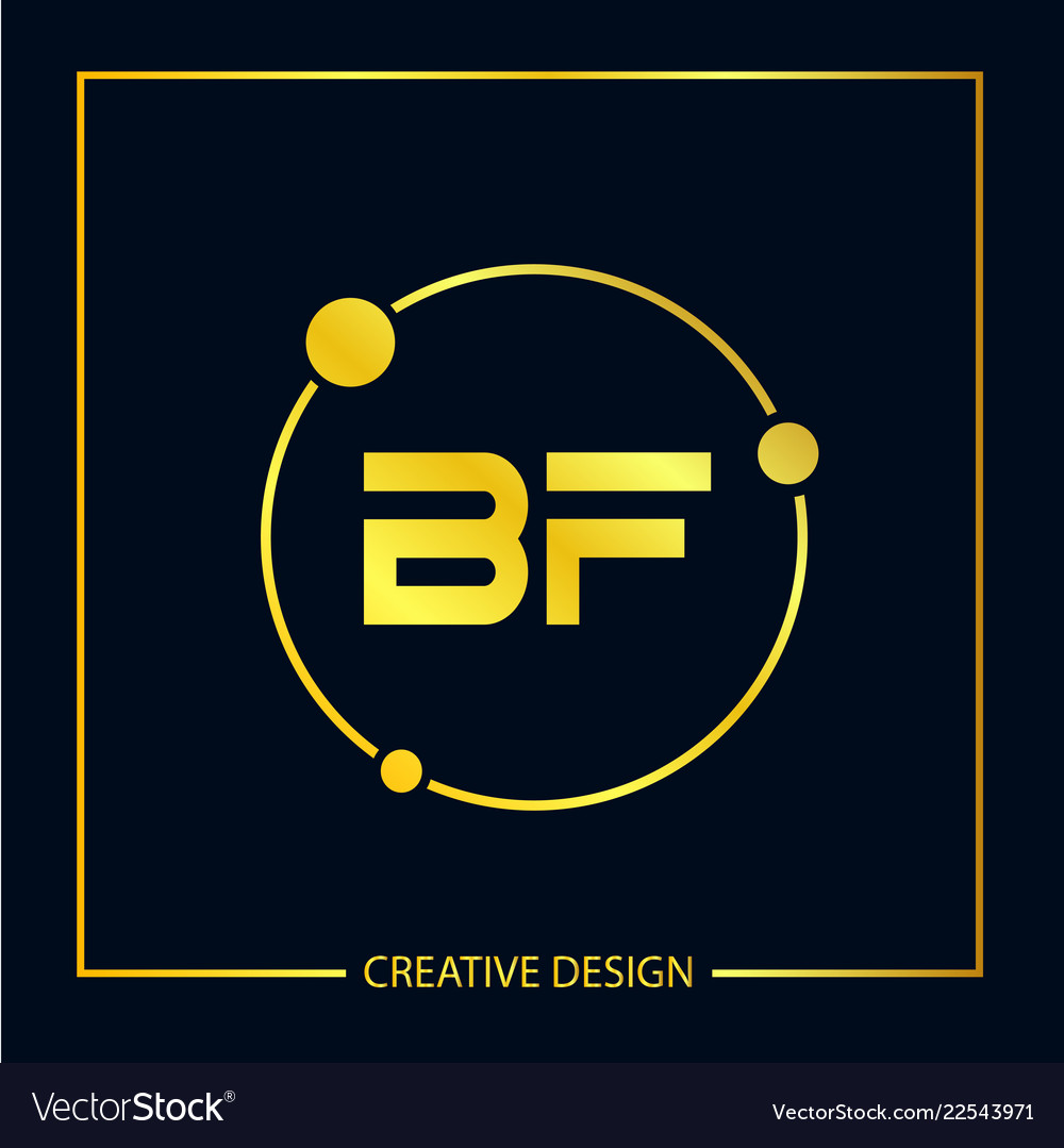 Initial letter bf logo template design