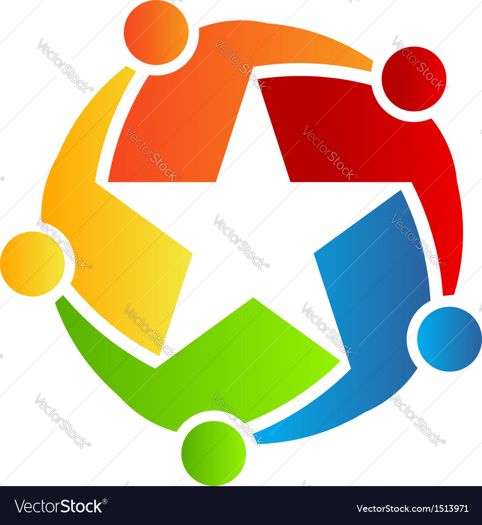 Team star logo Royalty Free Vector Image - VectorStock