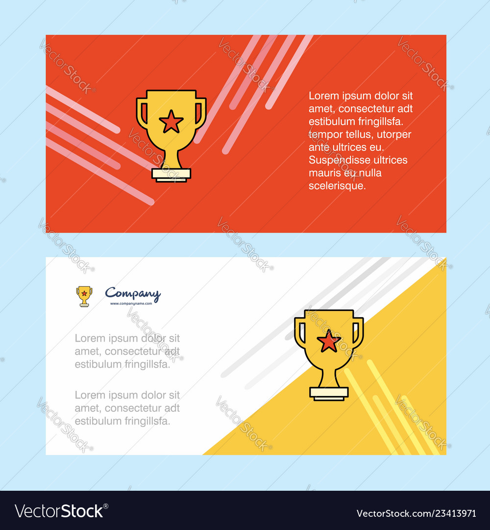 Trophy abstract corporate business banner