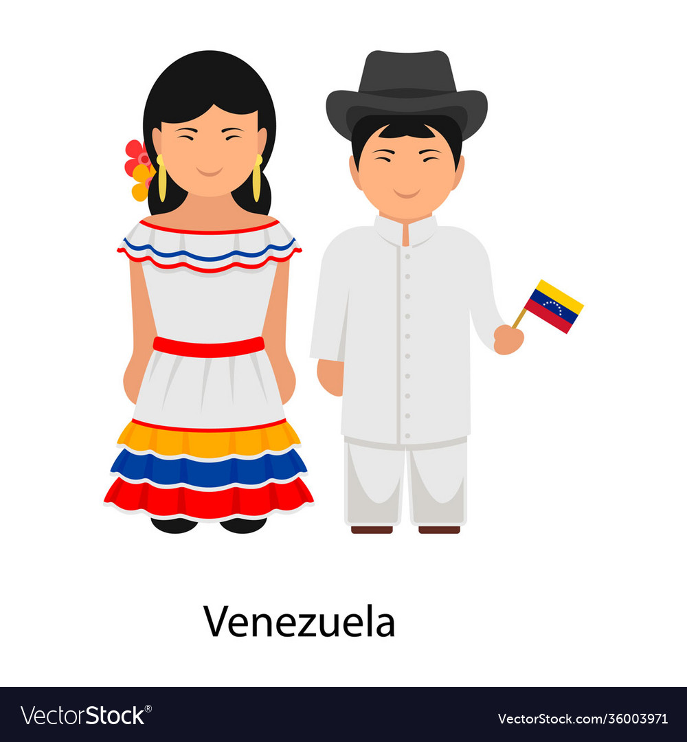 Venezuela dress Royalty Free Vector Image - VectorStock