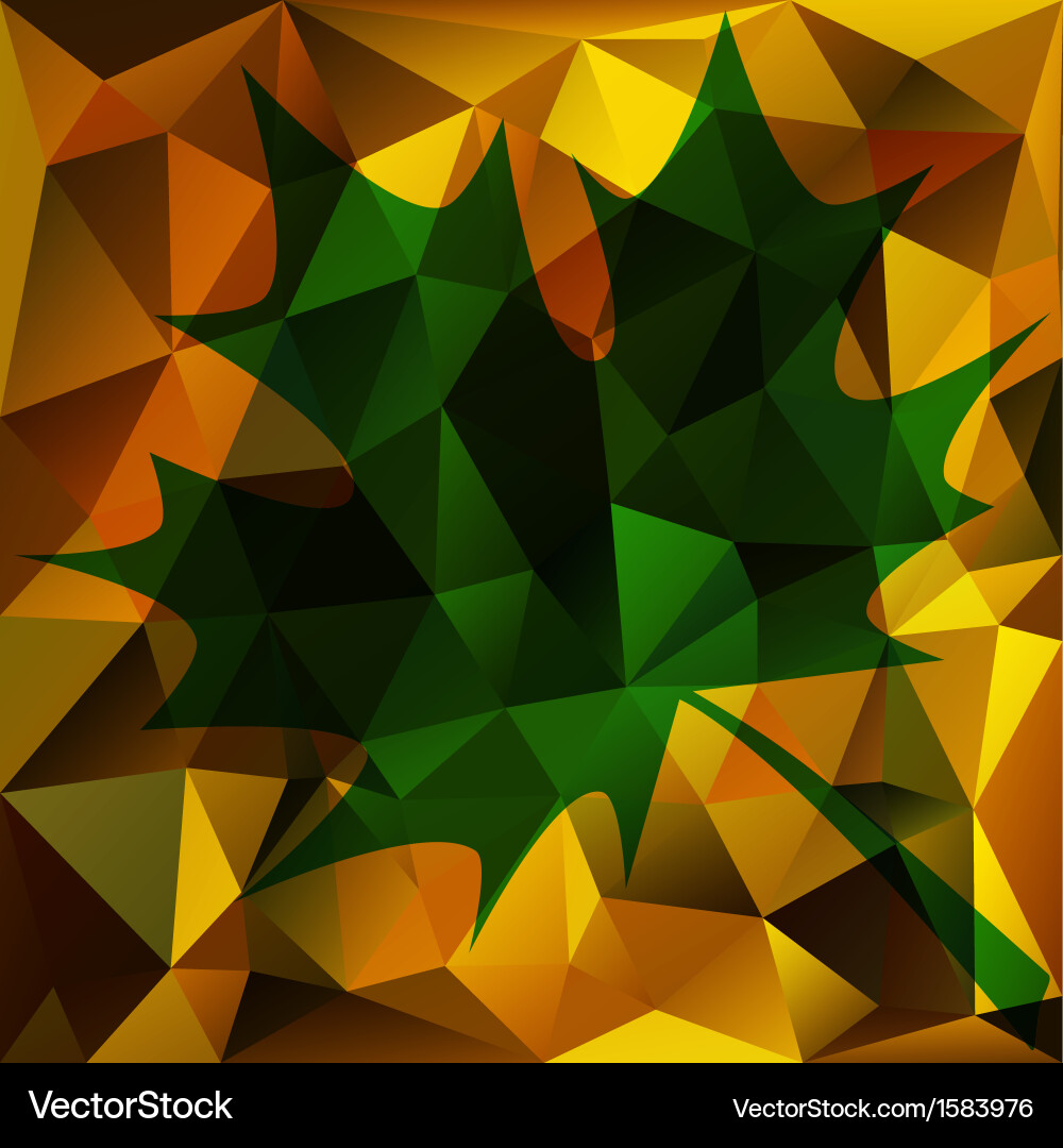 Autumn abstract triangle background Royalty Free Vector