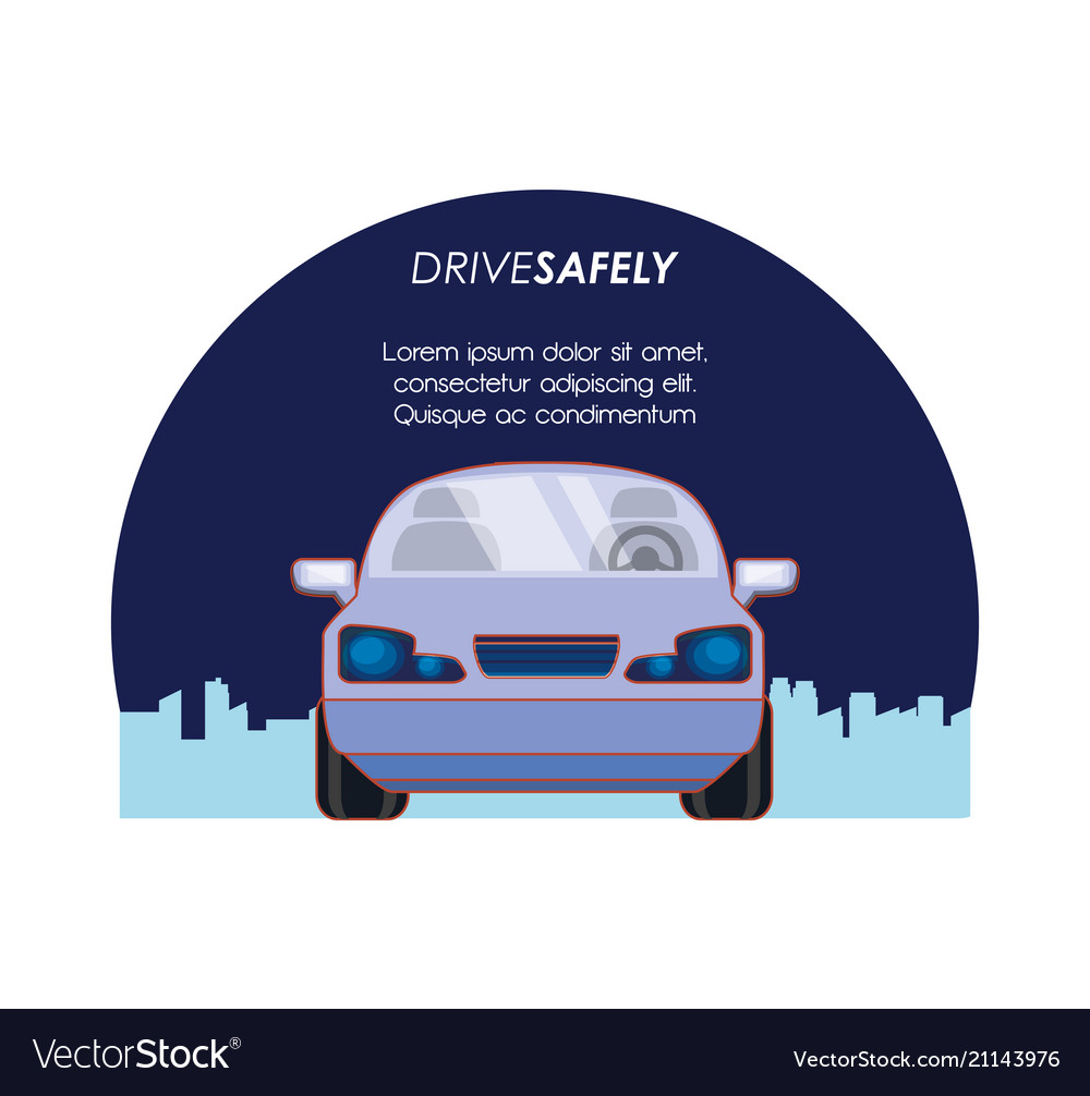 Driver safely campaign label