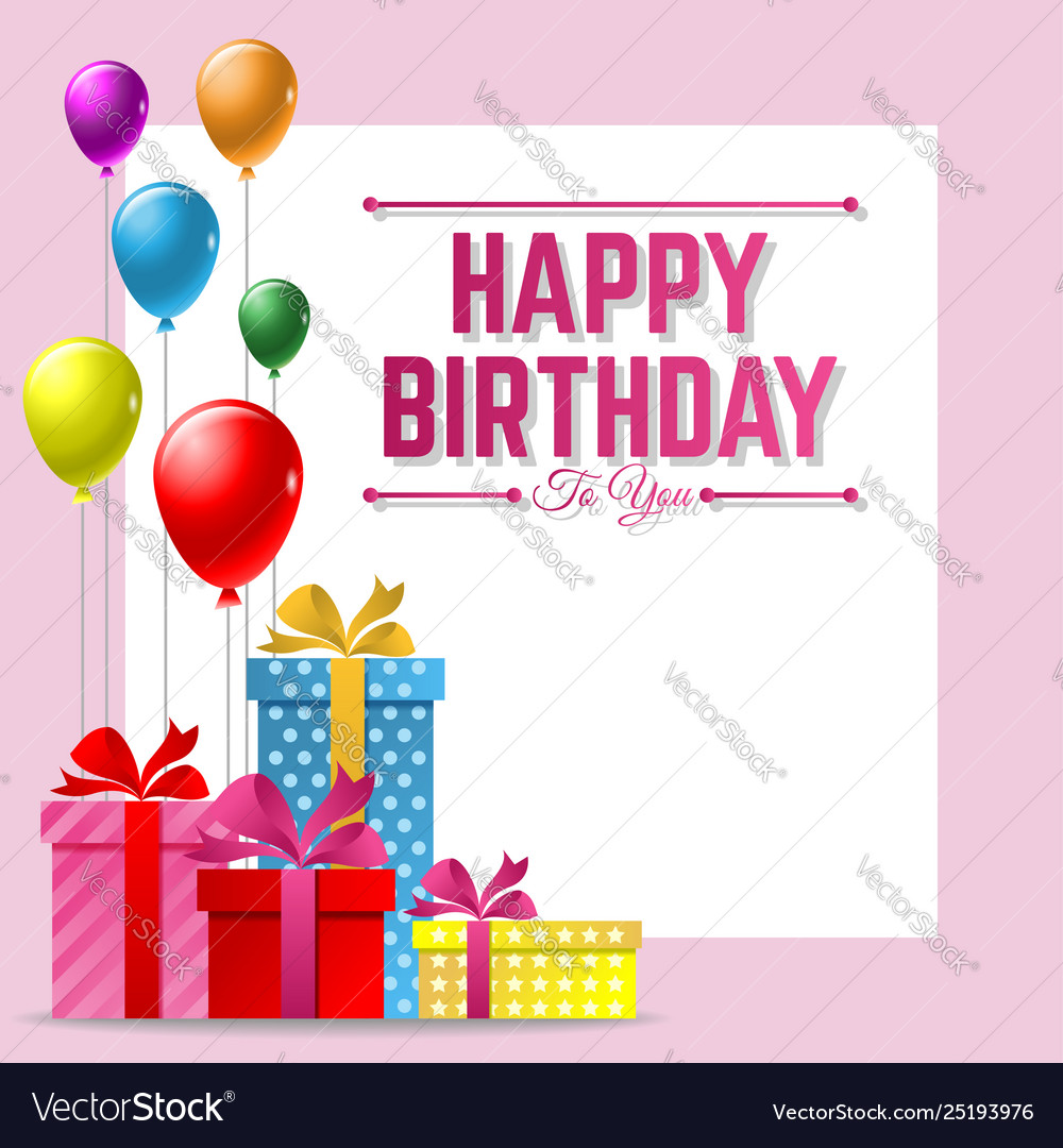 Thiết kế thẻ card background happy birthday đẹp và ấn tượng