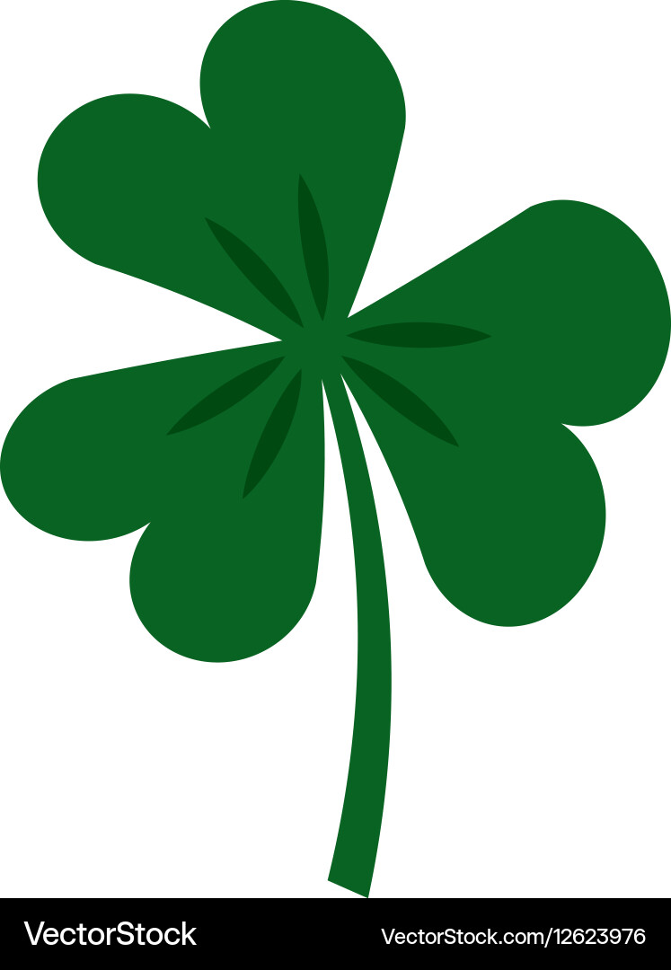 Saint patricks clover icon Royalty Free Vector Image