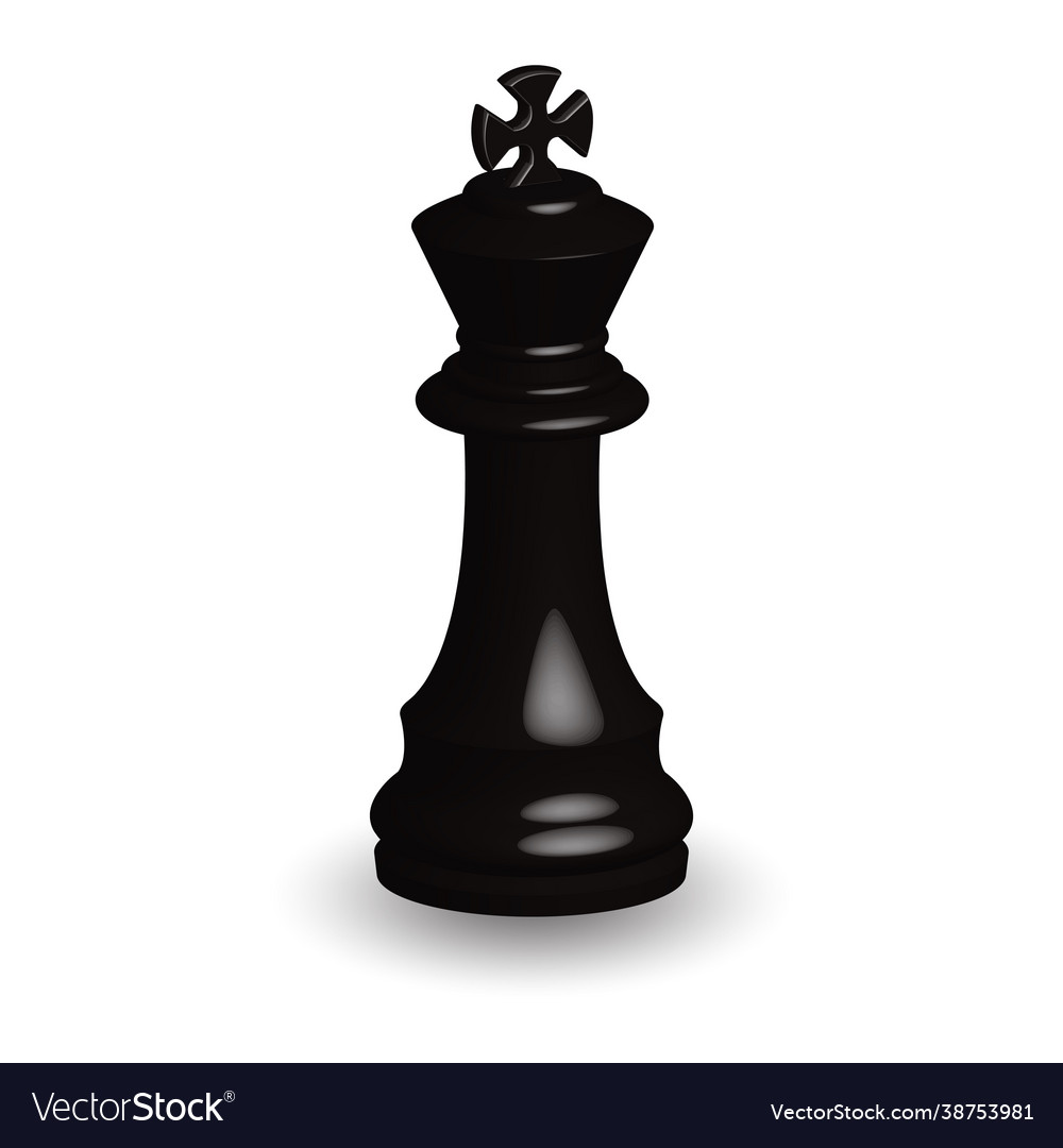 Black chess king background 3d illustration. Stock Photo by