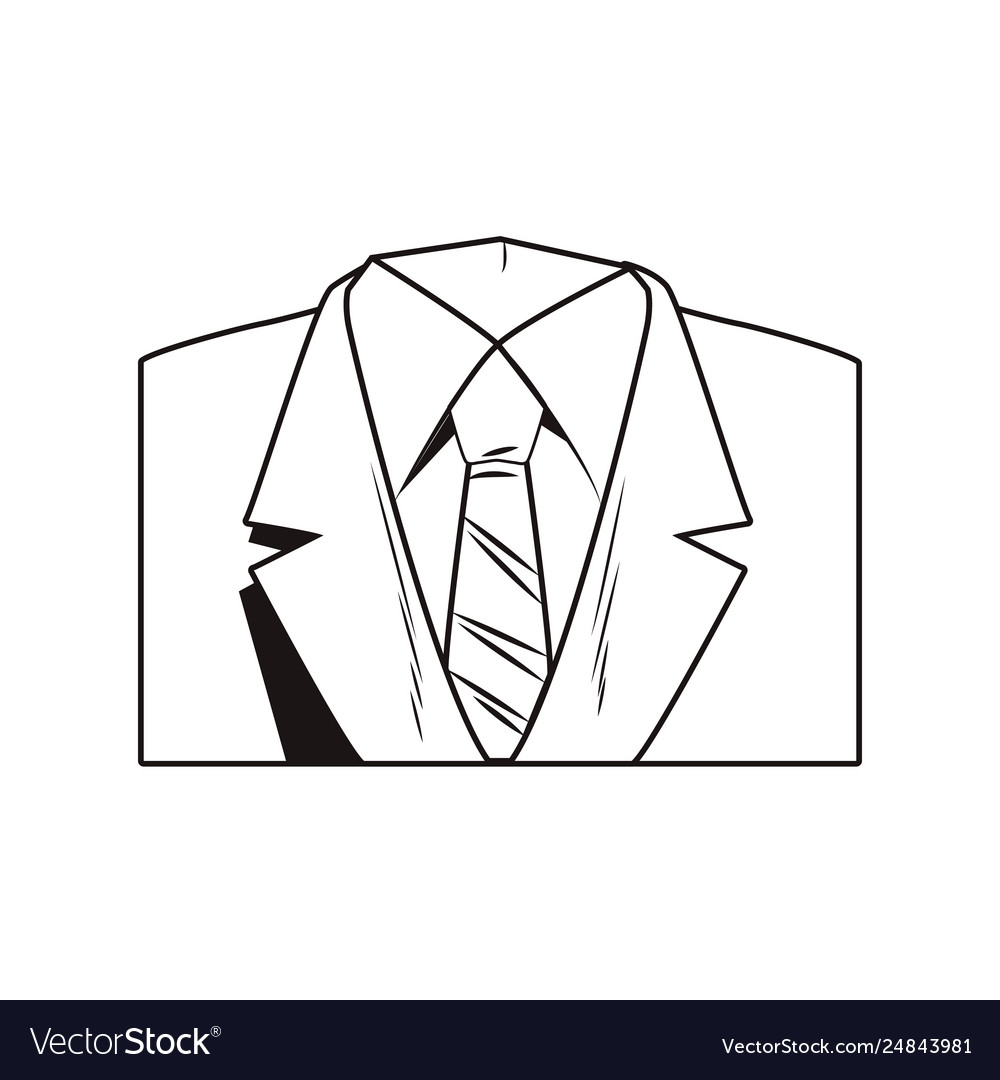 Business suit isolated