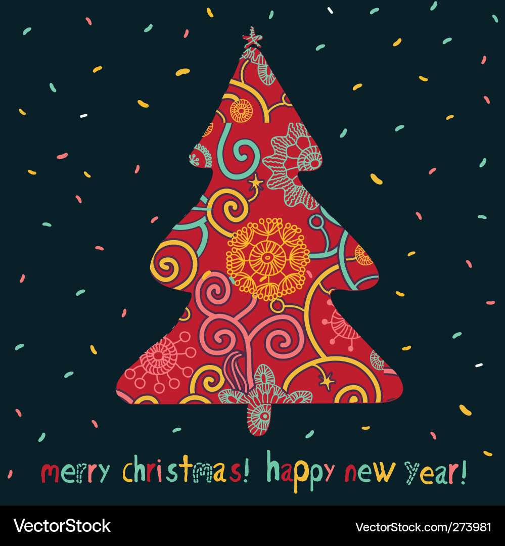 Christmas tree Royalty Free Vector Image - VectorStock
