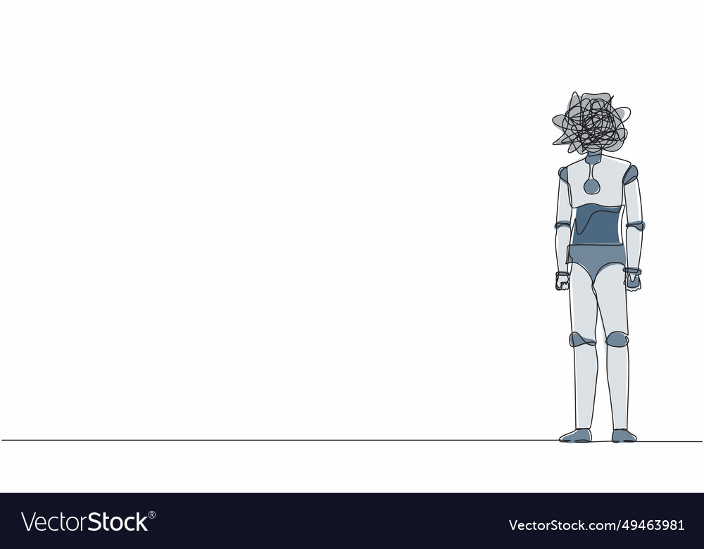 Continuous one line drawing robot with round