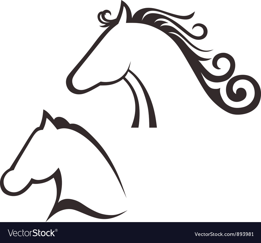 Horse Silhouette Vector Image