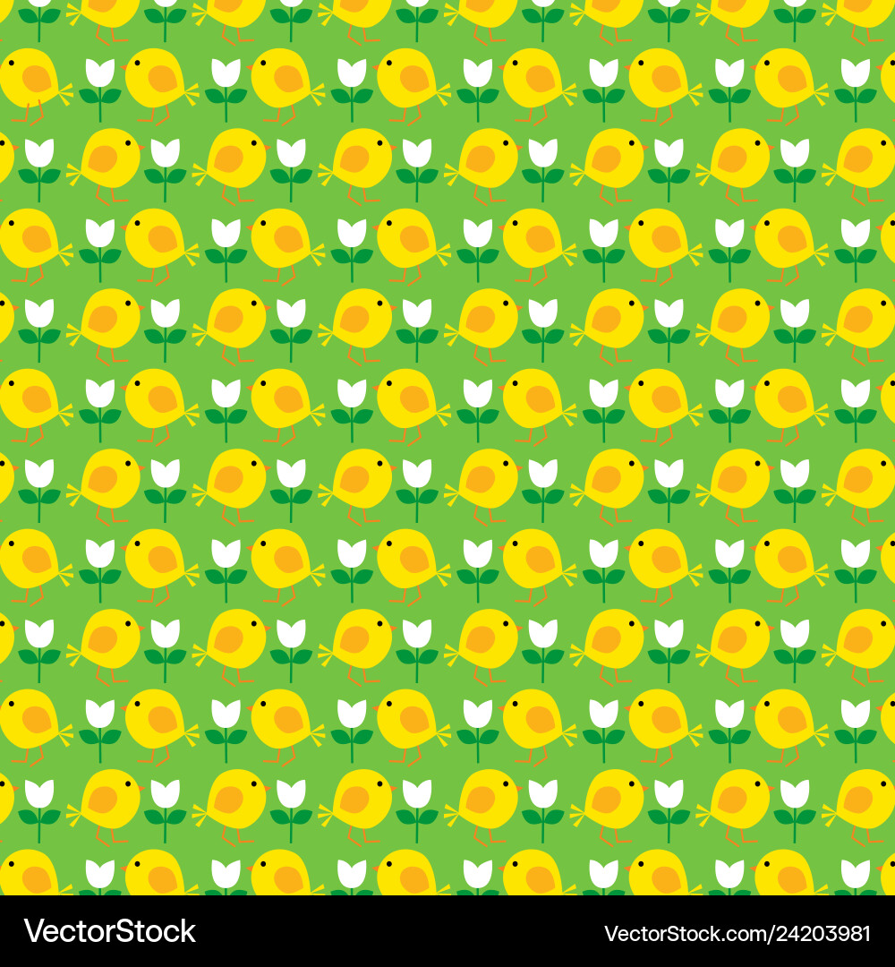 Graphics Pattern Chick Printeaster chick pattern Royalty Free Vector Image