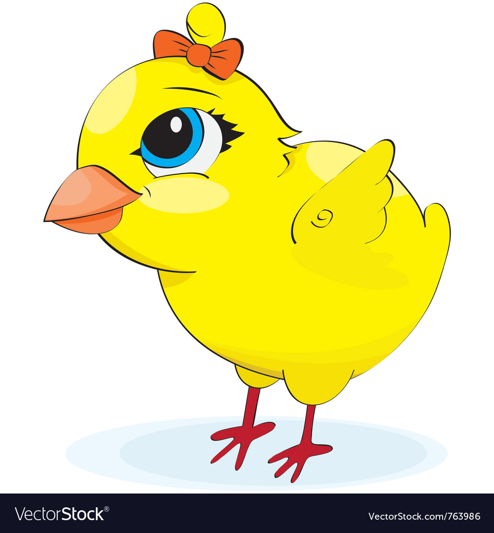 Cartoon chicken Royalty Free Vector Image - VectorStock